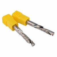 UP & DOWN Cut Two Flûtes Spiral Carbide Mill Tool Cutters pour CNC Router, Compression Wood End Mill Cutter Bits
