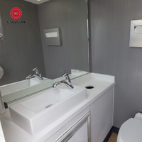 Toilettes de luxe d'usine Cabine Toilettes avec douche Salle de bain extérieure Remorque Toilette mobile Portable Toilette Remorque pour personnalisé