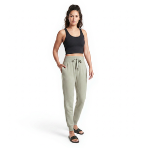 Pantalones Deportivos de Mujer, 100% Algodón, Corte Medio, Elásticos, Casuales, para Gimnasio, Transpirables, Resistentes al Viento, Antiestáticos, Suaves, para Invierno - Product Image 1