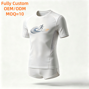 T-shirt de course technique unisexe à col ras du cou, séchage rapide, avec logo personnalisé, sublimation intégrale, pour marathon et sport - Product Image 1