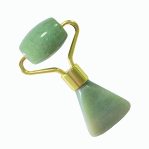 Rouleau de massage facial en aventurine en forme de queue de poisson, outil de lifting et de massage Gua Sha pour le visage - Product Image 6