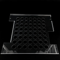 Plaque de ventilation personnalisée en polycarbonate PC transparent de 2 mm, perforée, pour protection et dissipation thermique, pour serveur, pliage/découpe
