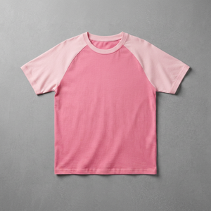 T-shirt décontracté à manches raglan pour homme grande taille, personnalisable par sérigraphie, en jersey de coton respirant et à séchage rapide, avec devant vierge - Product Image 1