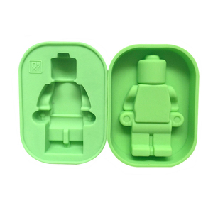 660 Nhà Máy Miễn Phí Mẫu Lego Robot Shape Silicon Resin Khuôn, Silicon Khuôn Sô Cô La, Silicone Ice Cube Khay - Product Image 4
