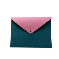 Carpeta de archivos de fieltro A4 de alta calidad, bolsa de documentos, portátil ecológica con solapa de botón, bolsa suave para promoción con logotipo personalizado