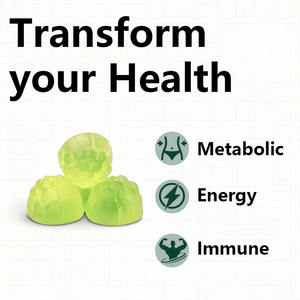 סוכריות גומי סופרגרין מותג פרטי, פורמולה 61 ב-1 עם פרוביוטיקה ומולטיויטמין |   תומך במטבוליזם, באנרגיה ובהתעבות - Product Image 4