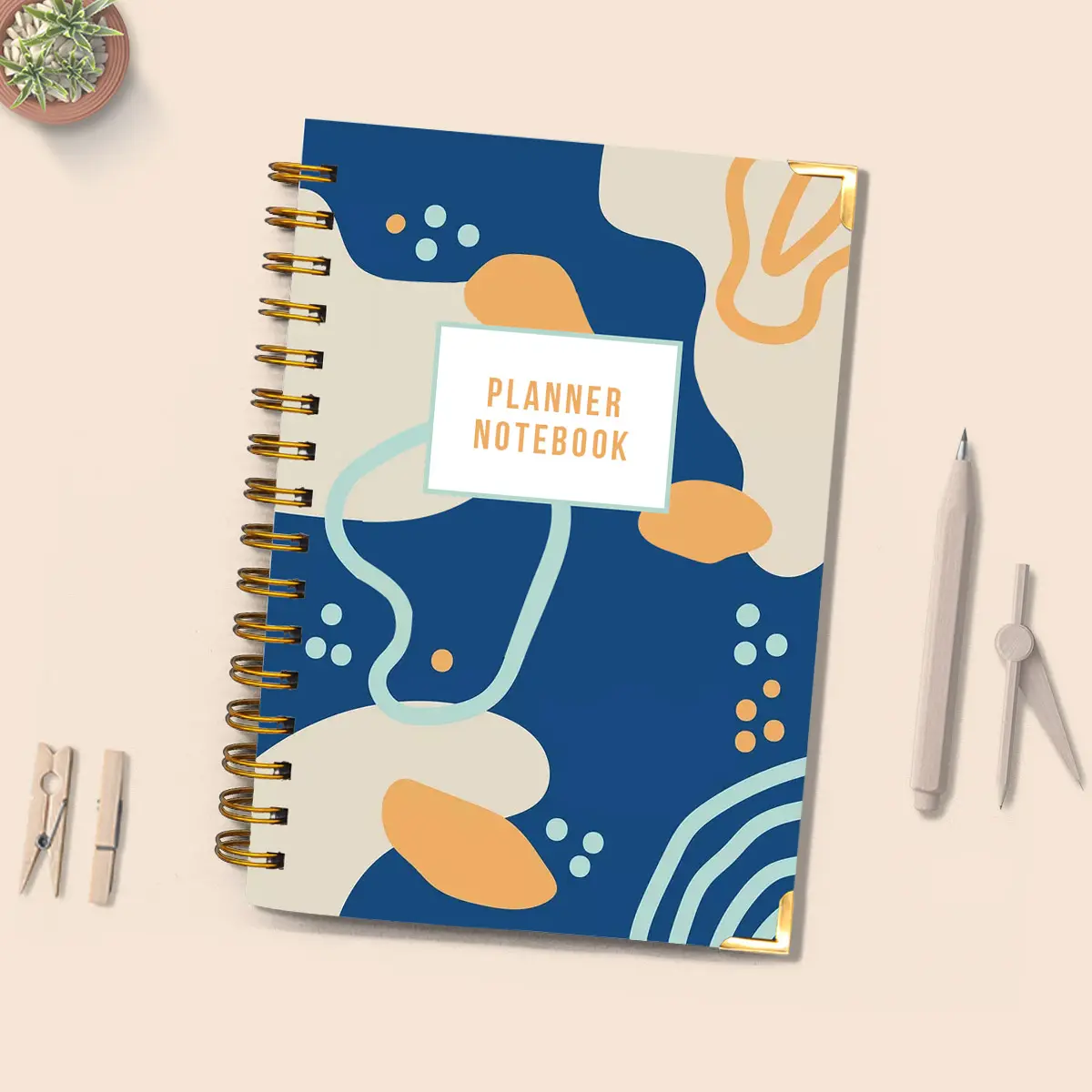 Caderno personalizado 2022 agenda metálica canto proteger, diário plannerjame impressão diário organizador livro planejador