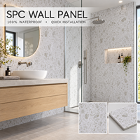 Panneau mural SPC Click Lock, installation rapide, revêtement mural en composite pierre-plastique pour la rénovation de la maison, imperméable, anti-moisissure