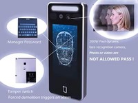 Dynamische Gesichtserkennung Zugangskontrolle IPS Vollbild-HD-Touchscreen Pendler-Aufzeichnungsterminal Cloud-Speicher für Holzbüros