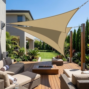 Voile d'<span class=keywords><strong>ombrage</strong></span> imperméable pour extérieur, carrée/rectangulaire/triangulaire, en polyester, pour jardin, cour arrière, piscine - Product Image 1
