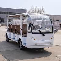 MK-14T Voiture électrique de tourisme 14 places avec contrôleur intelligent, bus électrique pour villas et complexes hôteliers