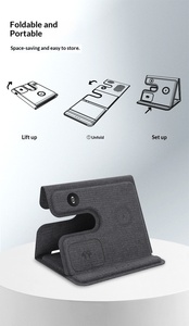 <span class=keywords><strong>Cargador</strong></span> Inalámbrico Rápido 3 en 1 de 18W para Teléfonos, Auriculares y Relojes - Product Image 5