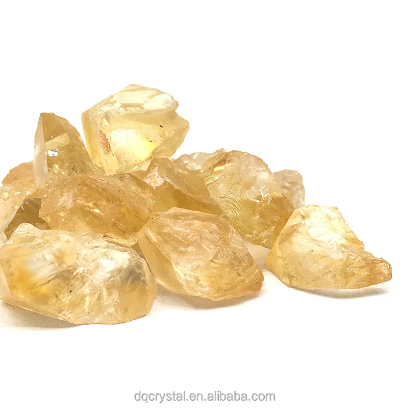 Groothandel Natuurlijke Citrien Ruwe Stenen Helende Gele Citrienkwarts Kristal Tuimelen Te Koop