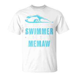 Camiseta Swimmer Memaw Grandma para abuela, regalo para amantes del natación - Product Image 1