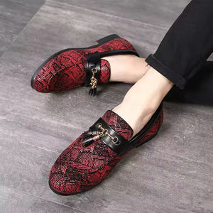 S0068X New Men's Genuine Leather Cowhide Gentleman Formal Open Edge Pearl Lightweight Autumn Fashion Oxford <b>Shoes</b> Groom - Product Image 3