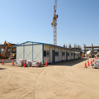 Maison préfabriquée de type K à bas prix, détachable, pour l'hébergement des travailleurs, dortoir, structure en acier temporaire, bâtiment métallique, maison mobile K