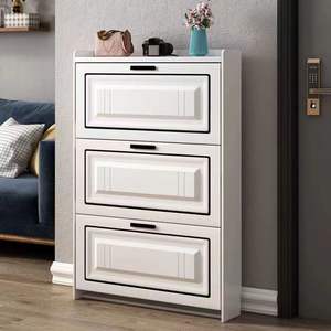 Meuble à chaussures ultra-fin, capacité 10-20 paires, type sur pied, rangement moderne pour entrée, idéal pour les petits appartements. - Product Image 1