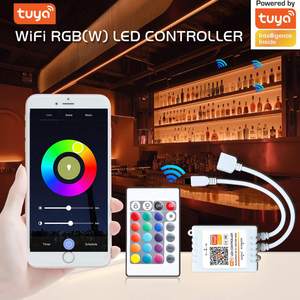Nhà Máy Bán buôn <span class=keywords><strong>Wifi</strong></span> DC5-24V IR 24 key <span class=keywords><strong>RGB</strong></span> RGBW Led điều khiển 3 kênh 6A 144 Wát cuộc sống thông minh điều khiển cho LED Strip ánh sáng - Product Image 4