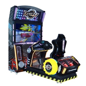 Machine d'arcade interactive de course automobile 3D avec volant, à monnayeur, thème Crazy Drive - Product Image 4
