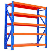 Étagères de stockage en acier enduit d'époxy, résistantes à la corrosion, réglables en hauteur (4/5 niveaux), personnalisables, pour charges légères