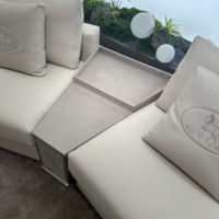Italienische Luxus-Sofa garnitur aus hochwertigem Echt leder Modulare Wohnzimmer möbel mit Ecksofa