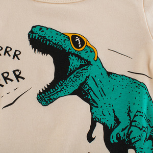 Camiseta para niños con estampado de letras <span class=keywords><strong>Grrr</strong></span>, camiseta ligera de algodón para niños y niñas, para jugar en verano y para actividades diarias - Product Image 2