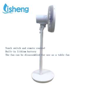 Jetsh hiện đại Hot Bán năng lượng mặt trời có thể sạc lại đứng Fan 12 inch bệ Fan Air Cooler Fan 12V DC - Product Image 4