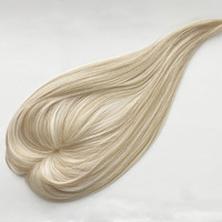 Arrivées fraîches cheveux vierges européens respirant maille intégration système de cheveux Topper cheveux toupet pour les femmes blanches