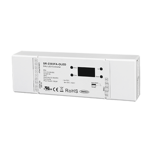 ตัวควบคุมหรี่ไฟ LED รุ่น DT6 ได้รับการรับรอง <span class=keywords><strong>DALI</strong></span> รุ่น SR2303FAOLED พร้อมระบบควบคุมหรี่ไฟแบบ PWM 4 ช่องสัญญาณในตัว พร้อมหน้าจอ OLED - Product Image 1
