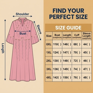 Robe longue élégante et modeste rose tissée brodée à manches longues coupe ample pour femme, idéale pour le quotidien et les boutiques décontractées - Product Image 4