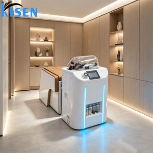 Lit de lavage électrique KISEN de luxe pour salon de coiffure avec circulation d'eau et massage intégré - Product Image 4