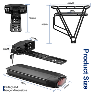 แบตเตอรี่ลิเธียมไอออน 36V 21AH สำหรับจักรยานไฟฟ้าแบบติดตั้งท้ายรถ โครงเหล็ก พร้อมไฟท้ายในตัว ระบบป้องกันแบตเตอรี่ (BMS) กันน้ำ สำหรับจักรยานยนต์ไฟฟ้าจากยุโรป - Product Image 2