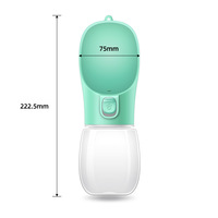 Vente en gros Bouilloire écologique pour animaux de compagnie en extérieur PC Bouteille d'eau de forme arrondie pour chien et chat pour nourriture, boisson, stock de fabricants rechargeable