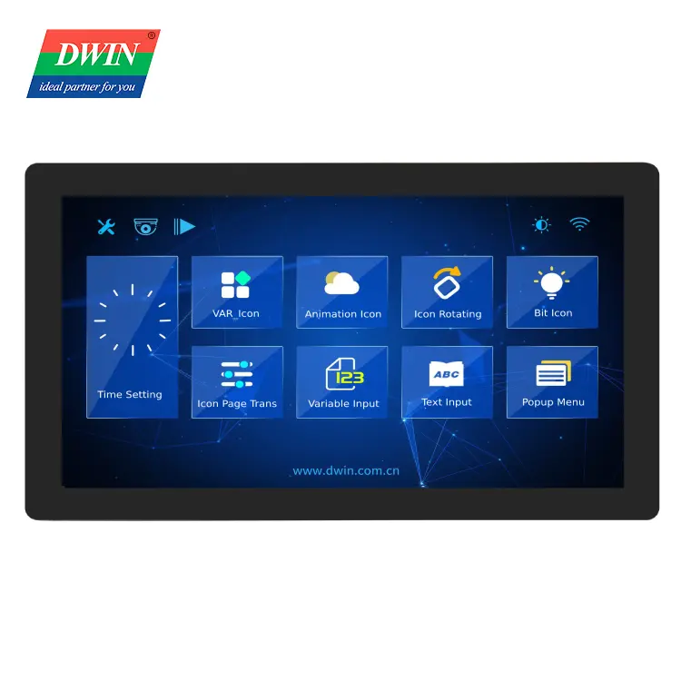 DWIN 17.3 inch 1920*1080 16.7M colors IPS HMI display 2K HD smart TFT LCD Module capacitive touch screen with GFF structure