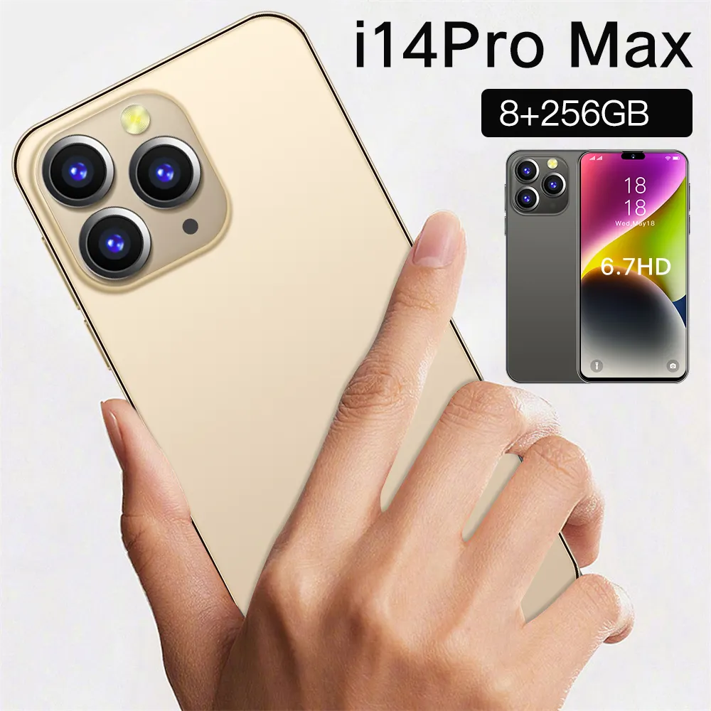 Original Phone I 14 Pro Max Android Smartphones 6.7 Inch 8Gb+256Gb 10 Core 5g Let Cellphones With 3 Camera Mobile Phones