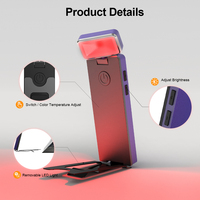 Lampe de lecture à clipser, LED rouge 670 nm, mini, portable, rechargeable, longue durée, résistante à l'eau