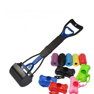 Juicepet all'ingrosso di rifiuti domestici per animali domestici <span class=keywords><strong>Scooper</strong></span> per cani accaparramento di cacca di cane lungo 80cm manico pieghevole cacca per cani - Product Image 5