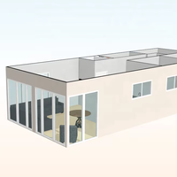 Maisons modulaires en acier préfabriquées à 3 chambres, style moderne, en kit, transportables, villas de luxe à bas prix