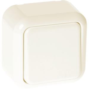 Interruttore a 1 Tasto Beige 6x6x3 cm per Controllare Luci e Dispositivi Elettrici in Case e Uffici - Product Image 1