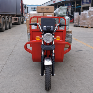 Triciclo de Gasolina para Mensajería con Caja de Acero, Vehículo de Reparto de Tres Ruedas con Motor de Gasolina, Largo Alcance para Granja - Product Image 1