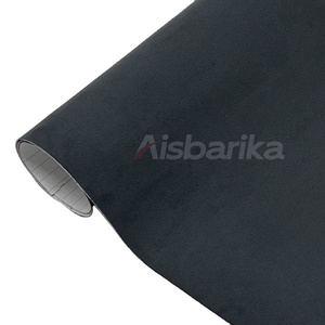 Phim dán trang trí tự dính 1.52*15m, chất liệu vinyl giả da lộn màu xám nhung, dùng để dán xe hơi - Product Image 2