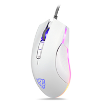 Motospeed V70 USB Mouse Gaming Berkabel Ergonomis Kanan yang Dapat Diprogram DPI 6400 ZEUS 6400 Sensor Optik RGB Backlit