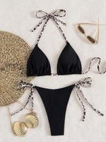 Maillots de bain pour femmes au design vibrant, bikinis bandeau coquins, maillots de bain brésiliens en stock
