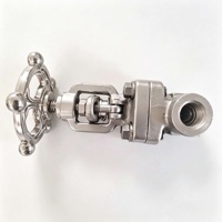 Vanne à soupape en acier forgé A105 pour l'eau PN20 1/2"-2" OEM disponible Filetage NPT Actionnée par volant
