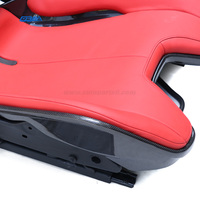 Siège de voiture en cuir et fibre de carbone rouge personnalisable de qualité supérieure pour Ferrari SF90-458-488-812-F8 296GTB