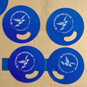Custom Advertising Round Fan, Plastic Hand Fan with Business Logo Printed, Hand Fans for Promotion - Product Image 6
