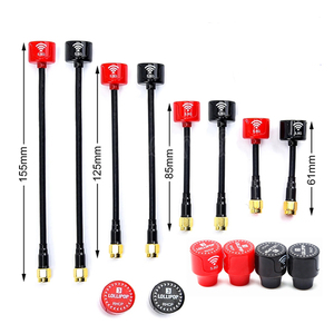 Antena FPV Sma 5.8g kustom antena pelacakan UAV lolipop 3dBi hitam merah <span class=keywords><strong>2</strong></span> warna - Product Image 2