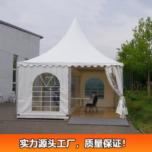 Pagoda Tent 3-6M Outdoor Peak <b>Top</b> Aluminum Alloy Frame <b>PVC</b> Waterproof Four Season Wedding Party Tent - Product Image 2