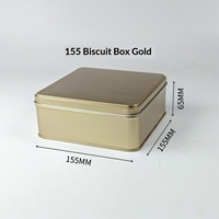 Boîte de rangement carrée en fer blanc écologique pour chocolat, gâteau, huile d'olive et pain - Boîte cadeau personnalisée pour biscuits et bonbons