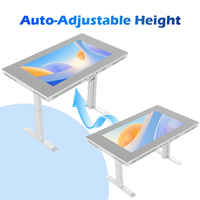 Table tactile interactive automatique réglable en hauteur de 43 pouces pour enfants, 350 nits, table numérique intelligente à écran tactile